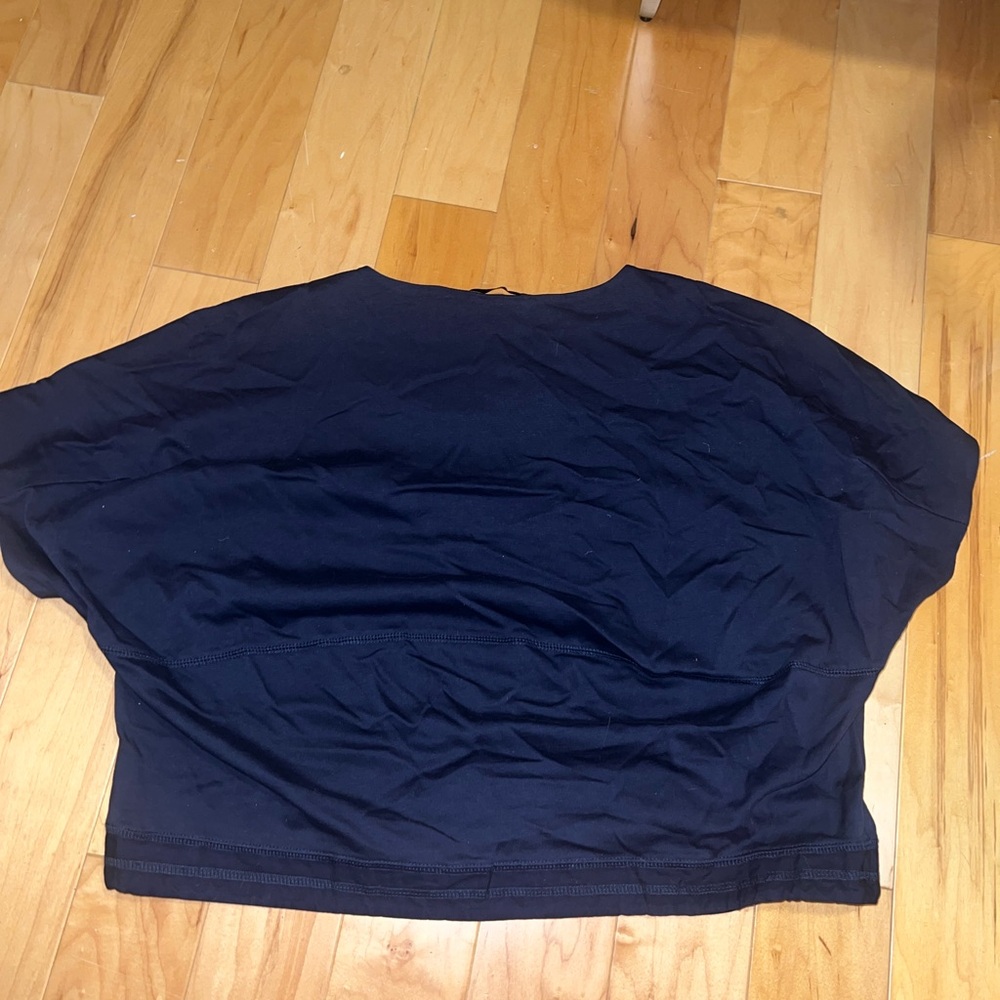 Navy Blue Zara cinched Top - Picture 5 of 7